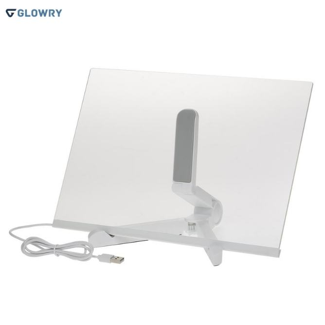 Glowry Rechargeable Doodle Glow LED Note Board, 7-Color Light Modes, Neon Art Dry Erase Light Up Drawing Pad With Built-in Stand.