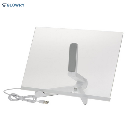 Glowry Rechargeable Doodle Glow LED Note Board, 7-Color Light Modes, Neon Art Dry Erase Light Up Drawing Pad With Built-in Stand.